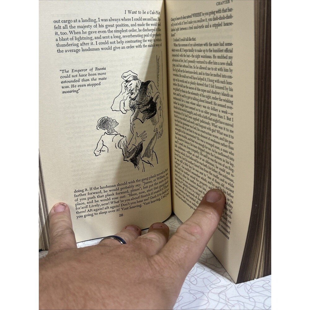 1944 - Mark Twain Life on the Mississippi - The Heritage Press - Picture 5 of 8